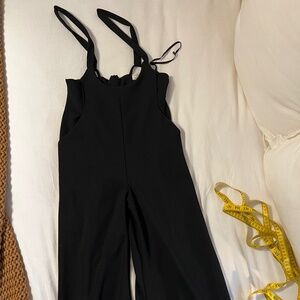 Wide leg overalls